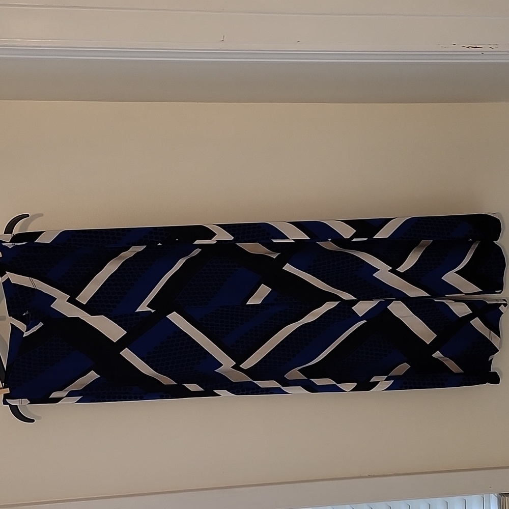 Chico's Blue and White Wide Leg Pants